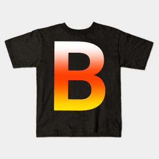 Fire Letter B Kids T-Shirt